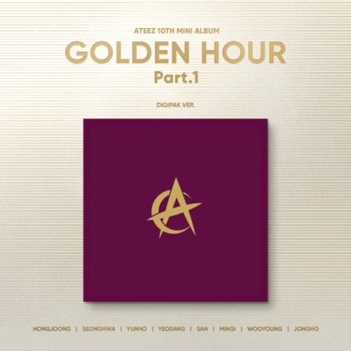 [Pre-Order] ATEEZ - [GOLDEN HOUR : PART.1] (10TH MINI ALBUM) DIGIPACK VER. - Swiss K-POPup