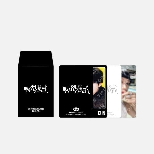 WayV -  ON MY YOUTH -  RANDOM TRADING CARD SET (BLACK VER) OFFICIAL MD - Swiss K-POPup