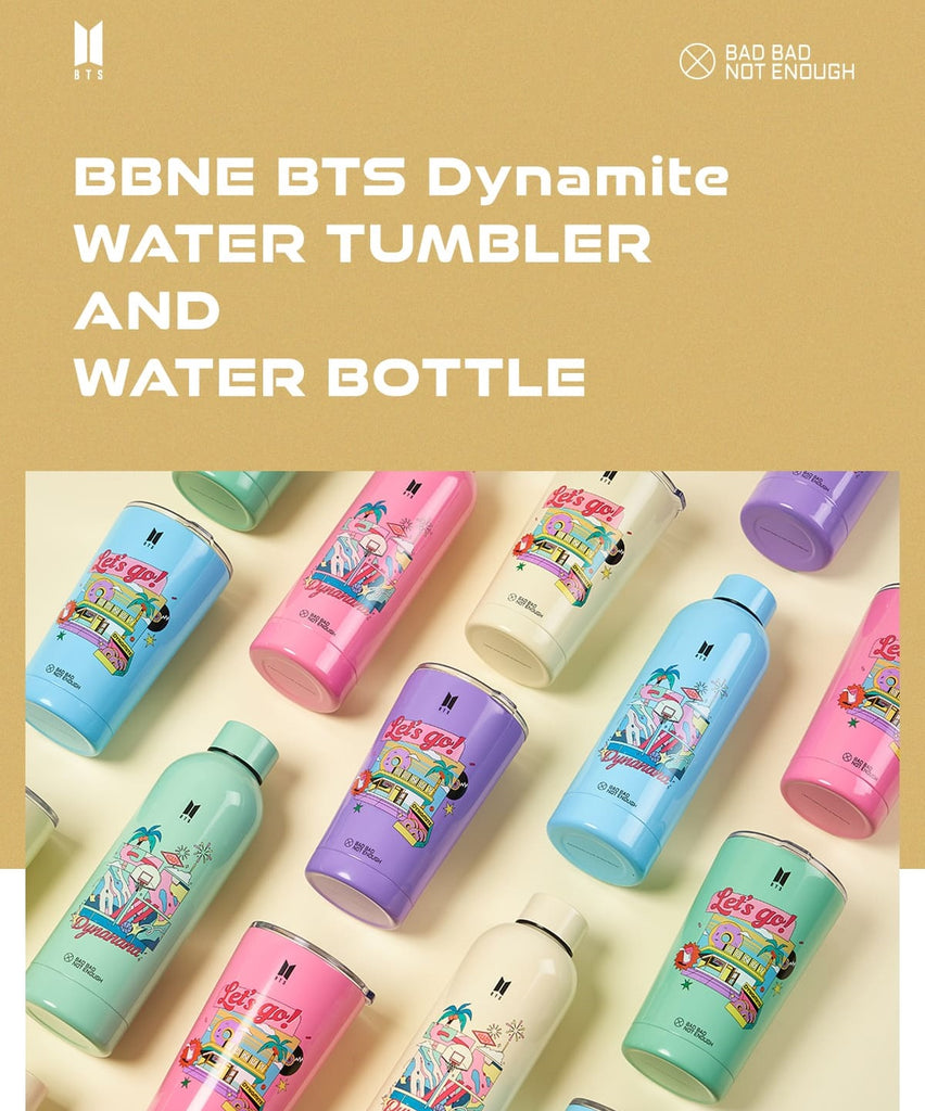 BTS OFFICIAL [BBNE BTS DYNAMITE] - WATER BOTTLE & TUMBLER - Swiss K-POPup