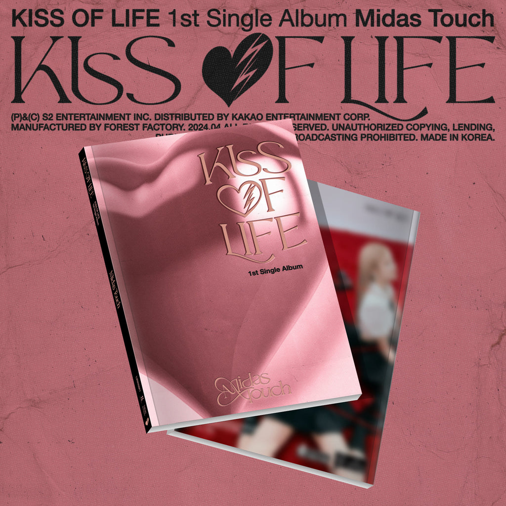 [Pre-Order] KISS OF LIFE - [MIDAS TOUCH] (1ST SINGLE ALBUM) (PHOTOBOOK VER.) + (Special Gift : Photocard 1 ea) - Swiss K-POPup