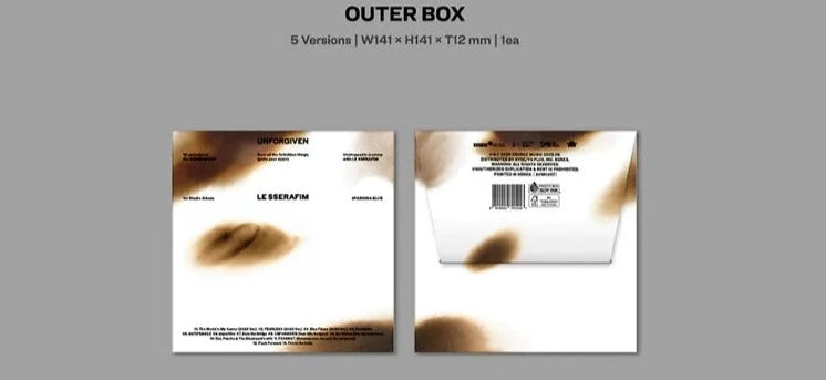 LE SSERAFIM - 1ST STUDIO ALBUM 'UNFORGIVEN' (COMPACT VER.) - Swiss K-POPup