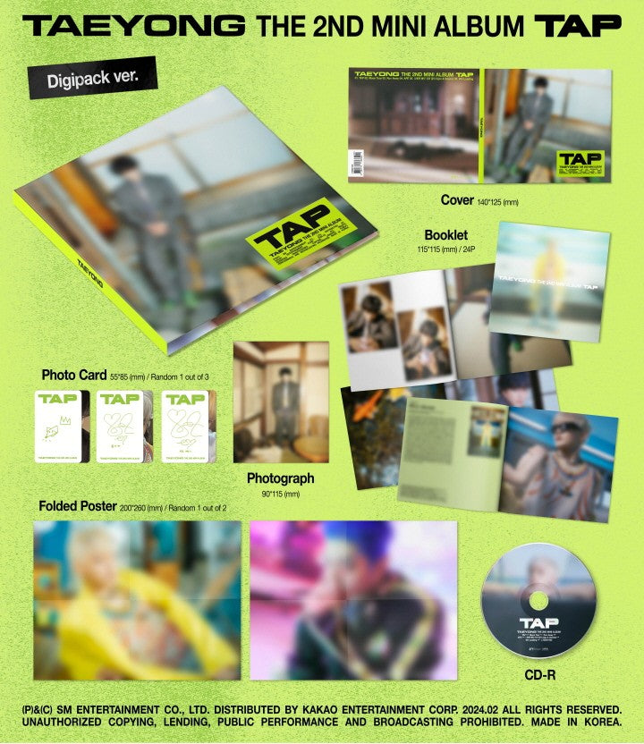 TAEYONG (NCT) 2nd Mini Album [TAP] (Digipack Ver.) - Swiss K-POPup