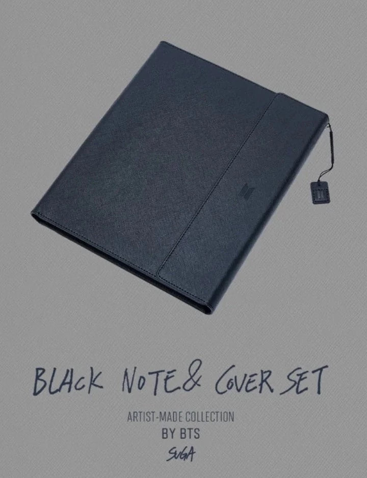 [PRE-ORDER] ARTIST MADE COLLECTION BY BTS -  SUGA BLACK NOTE & COVER SET - Swiss K-POPup