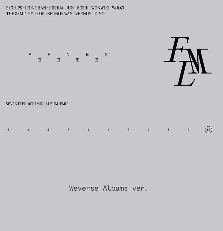 [Pre-Order] SEVENTEEN - 10TH MINI ALBUM 'FML' (WEVERSE ALBUMS VER.) - Swiss K-POPup