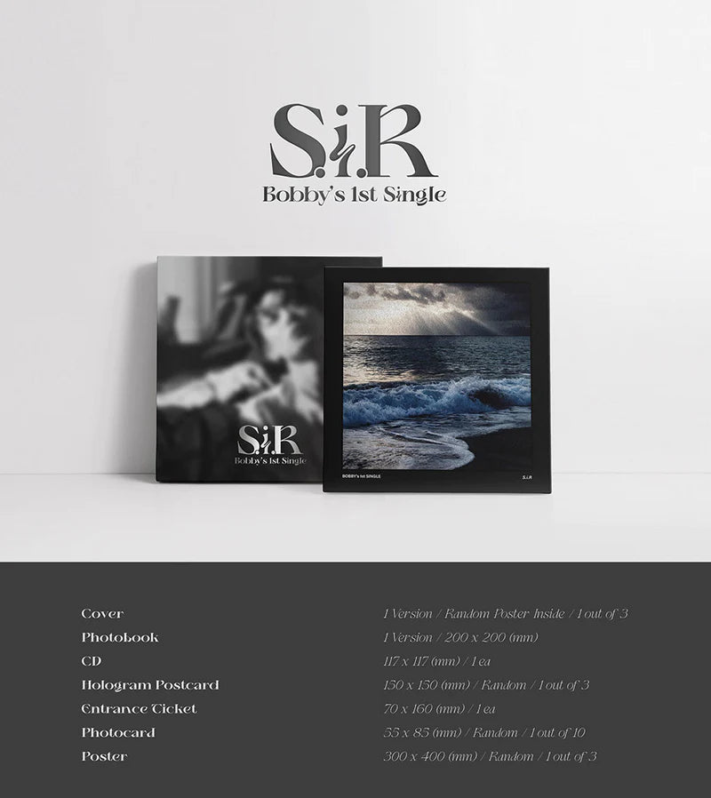 [PRE-ORDER] BOBBY 1st Single Album [S.i.R] - Swiss K-POPup