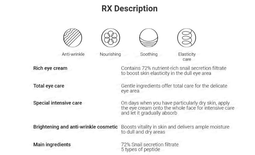 COSRX - Advanced Snail Peptide Eye Cream - Swiss K-POPup