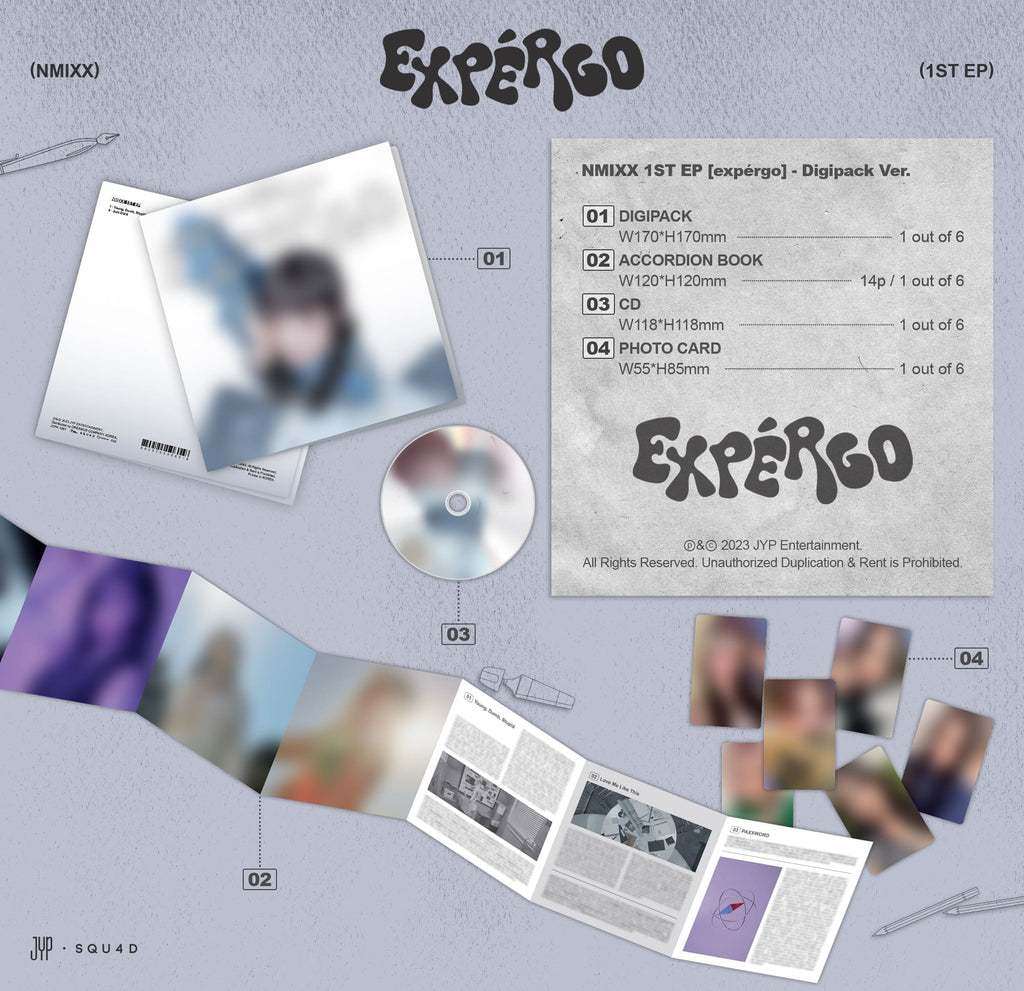NMIXX - EXPERGO 1ST EP DIGIPACK VER. (RANDOM VER.) - Swiss K-POPup