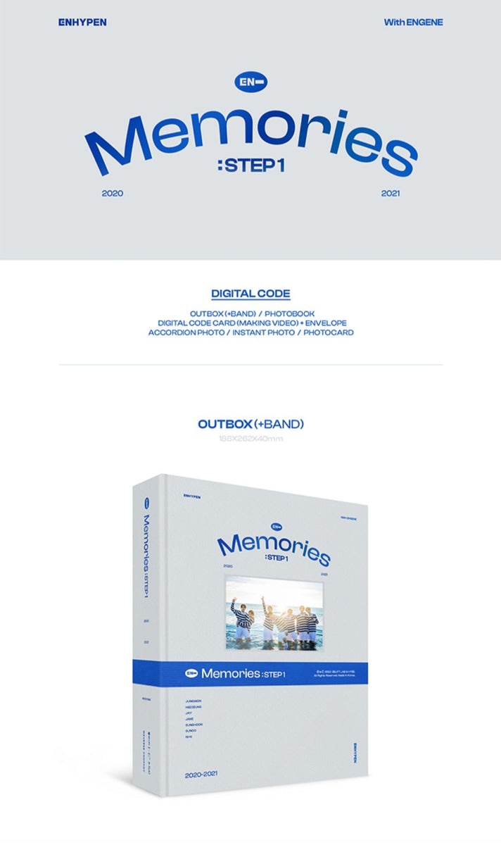 ENHYPEN - MEMORIES : STEP 1 DIGITAL CODE – Swiss K-POPup