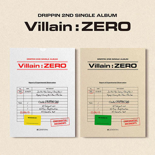 DRIPPIN - 2ND SINGLE ALBUM VILLAIN ZERO + 2 PHOTO CARDS - Swiss K-POPup