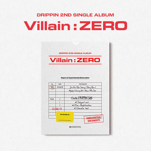DRIPPIN - 2ND SINGLE ALBUM VILLAIN ZERO + 2 PHOTO CARDS - Swiss K-POPup