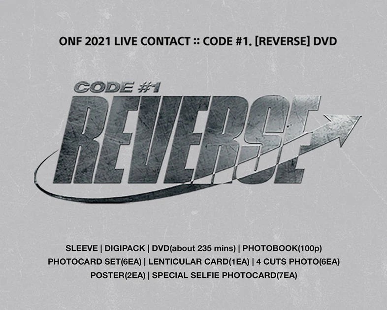 ONF - 2021 LIVE CONTACT CODE 1. REVERSE DVD - Swiss K-POPup