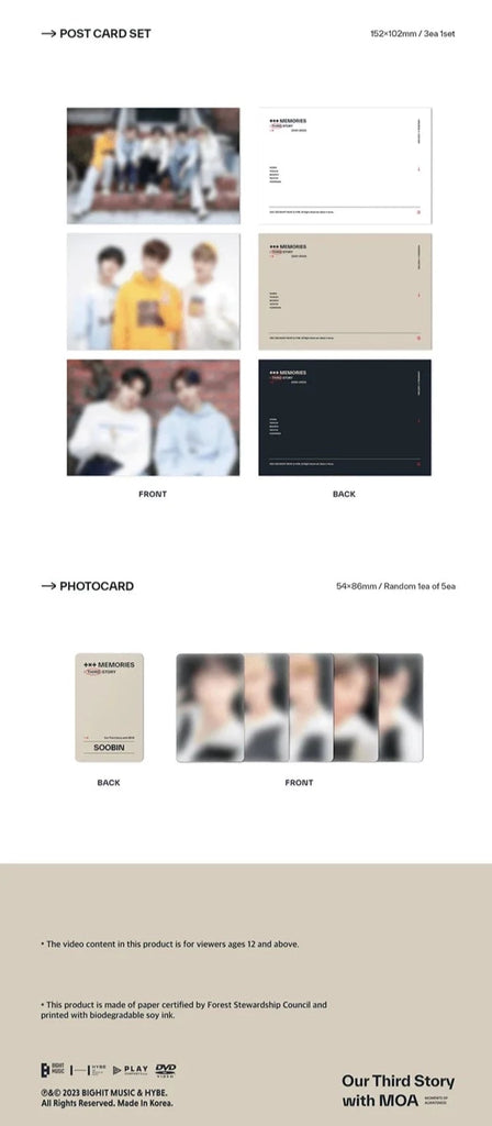 [PRE-ORDER] TXT - MEMORIES THIRD STORY DVD - Swiss K-POPup