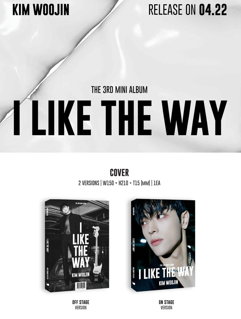 KIM WOO JIN 3rd Mini Album [I LIKE THE WAY] - Swiss K-POPup