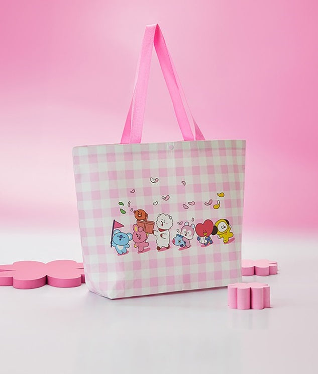 OFFICIAL BT21 SPRING DAYS RESUABLE POLY BAG L [LFS] - Swiss K-POPup