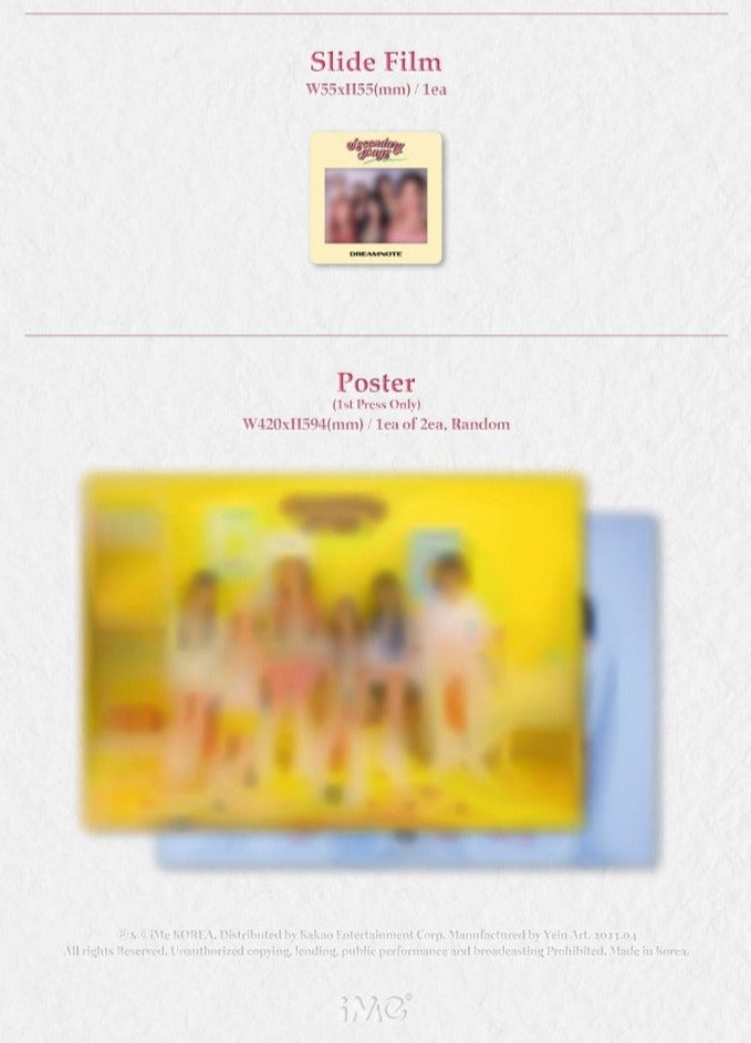 [SIGNED CD] DREAMNOTE - SECONDARY PAGE (5TH SINGLE ALBUM) - Swiss K-POPup