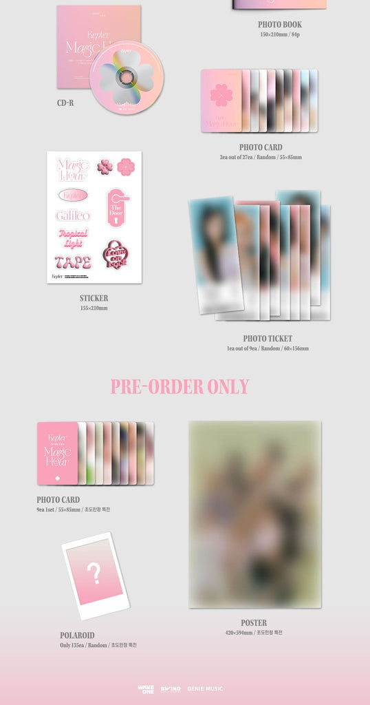 [PRE-ORDER]  Kep1er 5th Mini Album [Magic Hour] - Swiss K-POPup