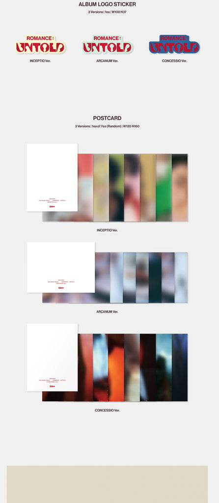 ENHYPEN 2nd Album [ROMANCE : UNTOLD] + EXTRA PHOTO CARD - Swiss K-POPup
