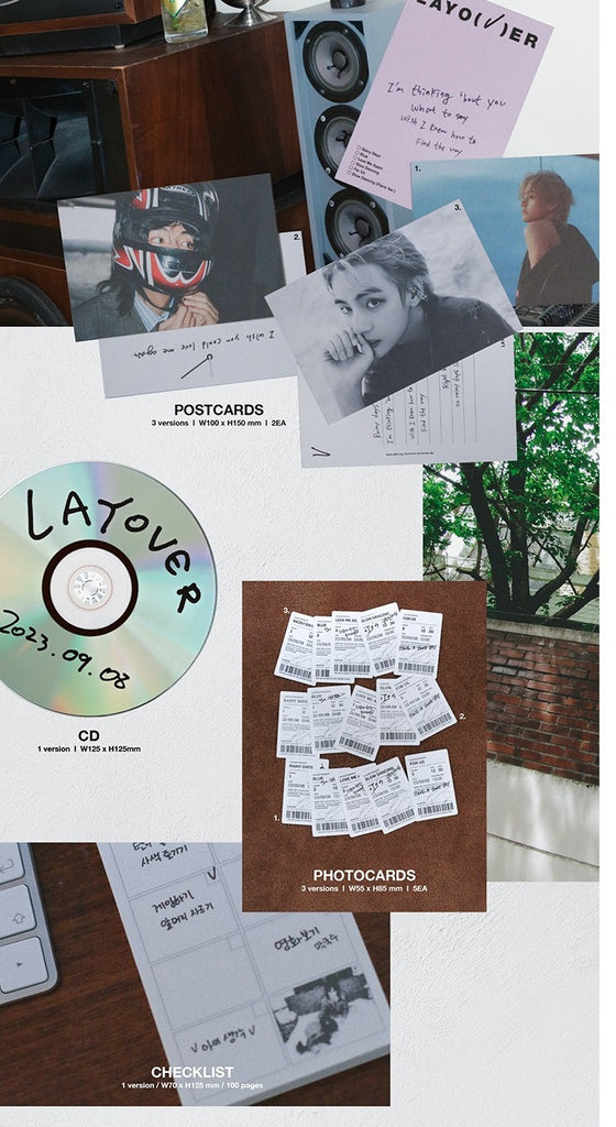 [PRE-ORDER]	[EARLY BIRD] [WEVERSE] BTS V -  LAYOVER (SET) + LAYOVER (WEVERSE ALBUMS VER.) SET - Swiss K-POPup