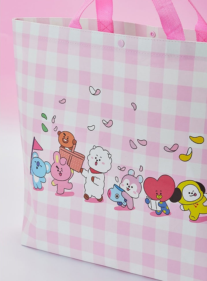 OFFICIAL BT21 SPRING DAYS RESUABLE POLY BAG L [LFS] - Swiss K-POPup