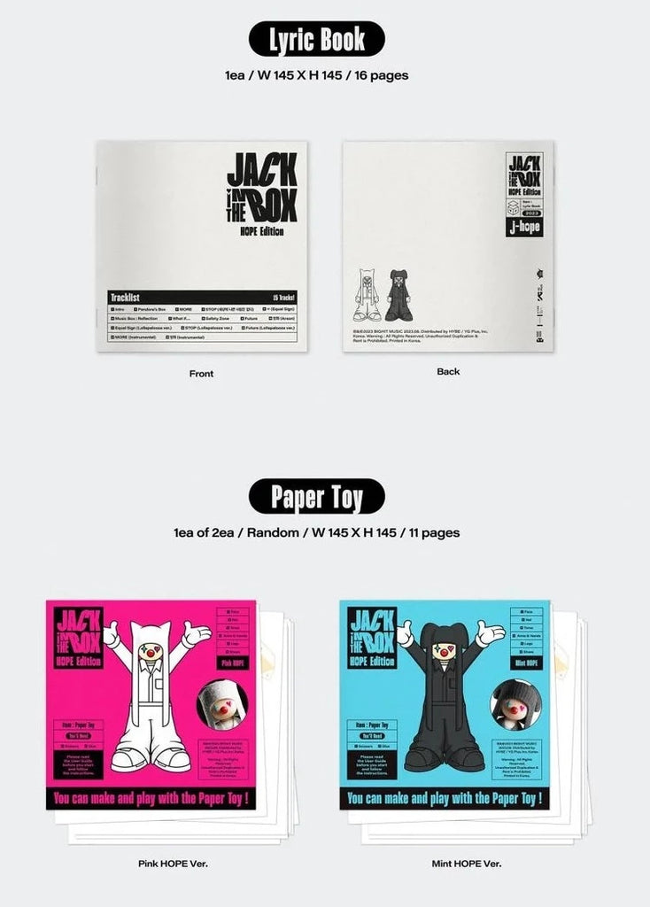 [PRE-ORDER] J-HOPE - JACK IN THE BOX (HOPE EDITION) - Swiss K-POPup