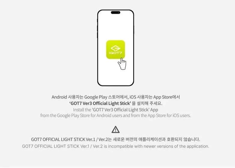 [PRE-ORDER] GOT7 - OFFICIAL LIGHT STICK VER.3 - Swiss K-POPup