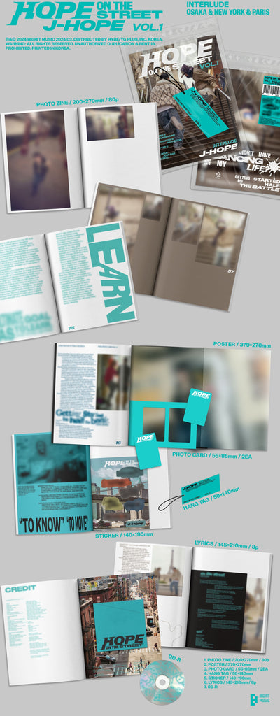 [Pre-Order] J-HOPE - HOPE ON THE STAGE VOL.1 - Swiss K-POPup