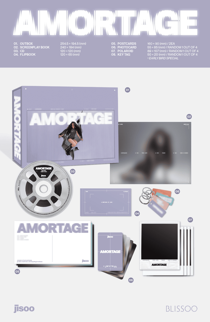 JISOO Mini Album [AMORTAGE] (EXCLUSIVE EDITION) - Swiss K-POPup