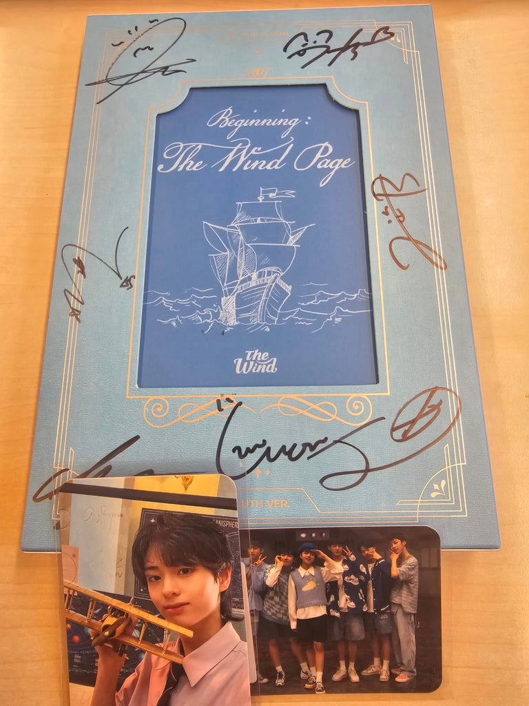 [SIGNED CD] THE WIND - BEGINNING THE WIND PAGE 1ST MINI ALBUM + EXTRA PHOTO CARD - Swiss K-POPup