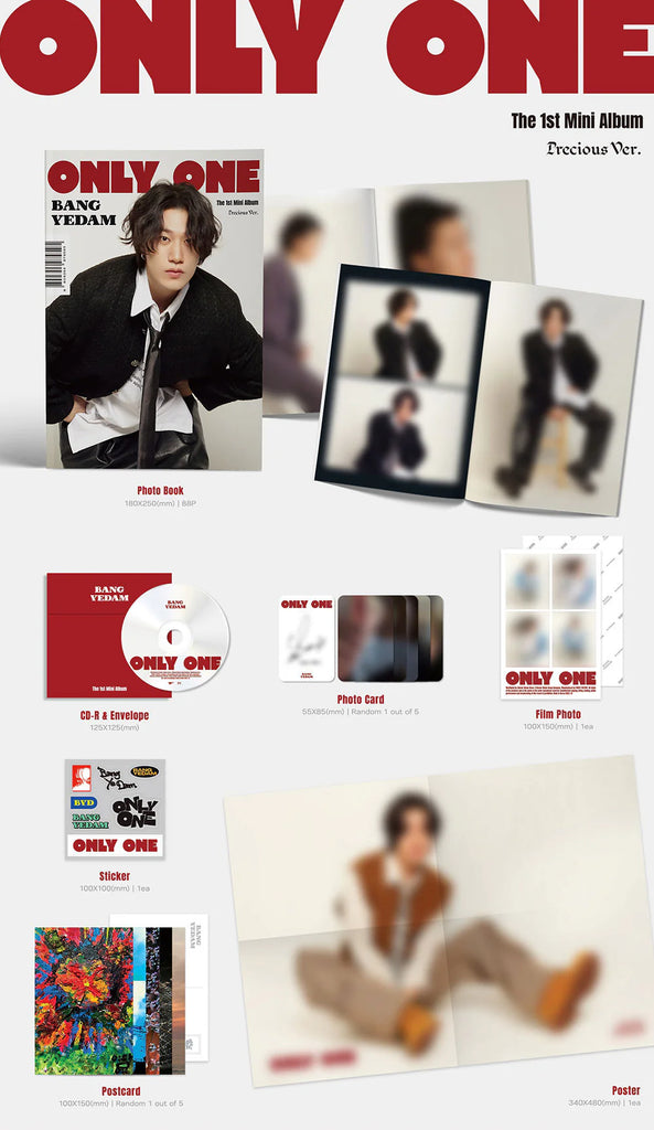 [Pre-Order] BANG YE DAM - ONLY ONE - Swiss K-POPup