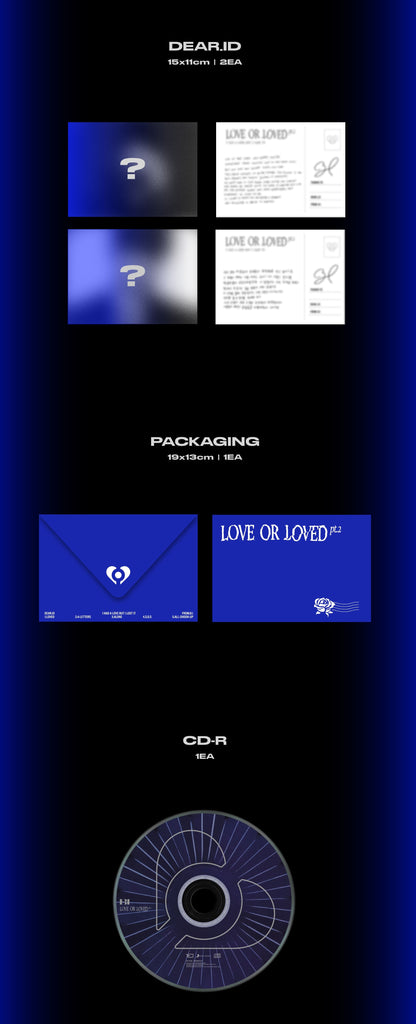[Pre-Order] B.I - LOVE OR LOVED PART.2 - Swiss K-POPup