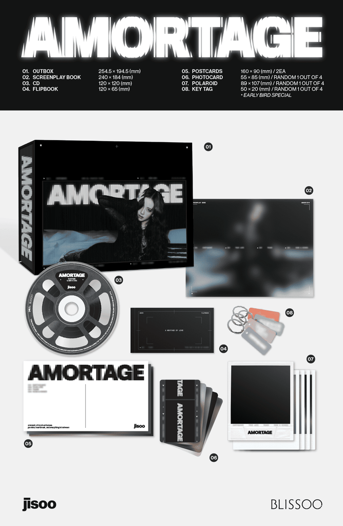 JISOO Mini Album [AMORTAGE] (EXCLUSIVE EDITION) - Swiss K-POPup
