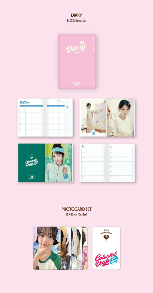 [Pre-Order] IVE 2025 Season's Greetings [Colorful Days with IVE] - Swiss K-POPup
