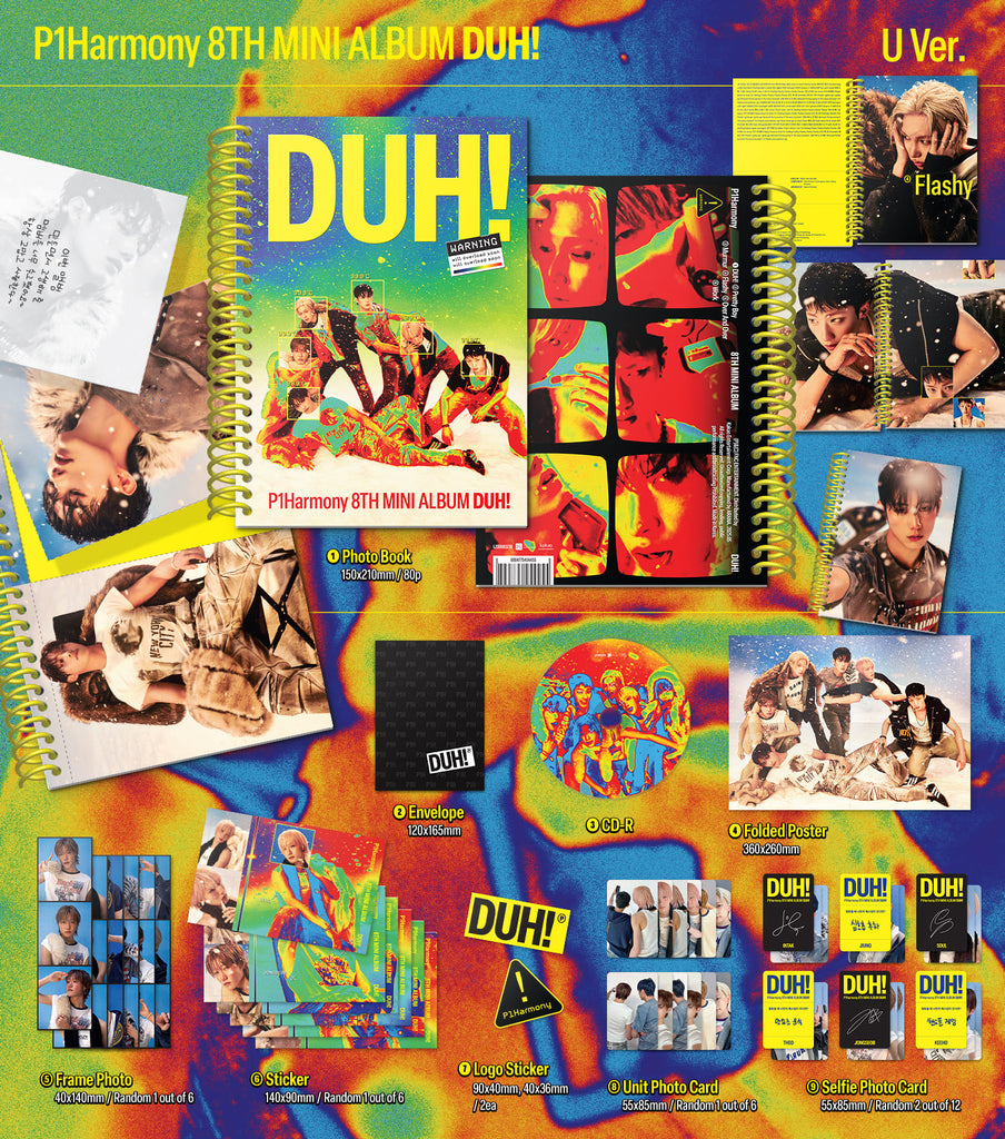 [Pre-Order] P1Harmony 8th Mini Album [DUH!] - Swiss K-POPup