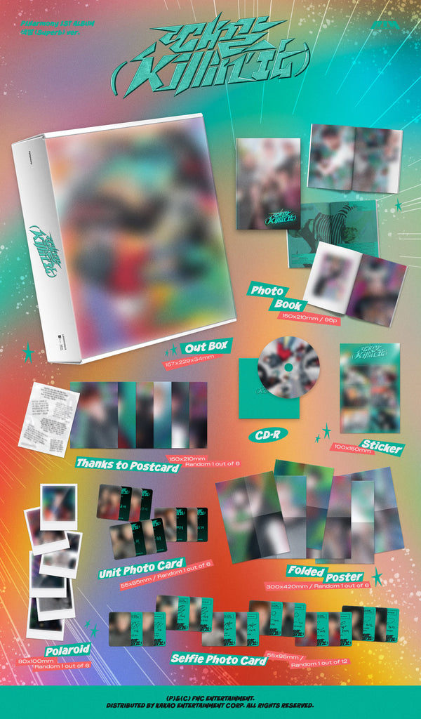 [PRE-ORDER]  P1Harmony 1st Full Album 때깔 (Killin' It) - Swiss K-POPup