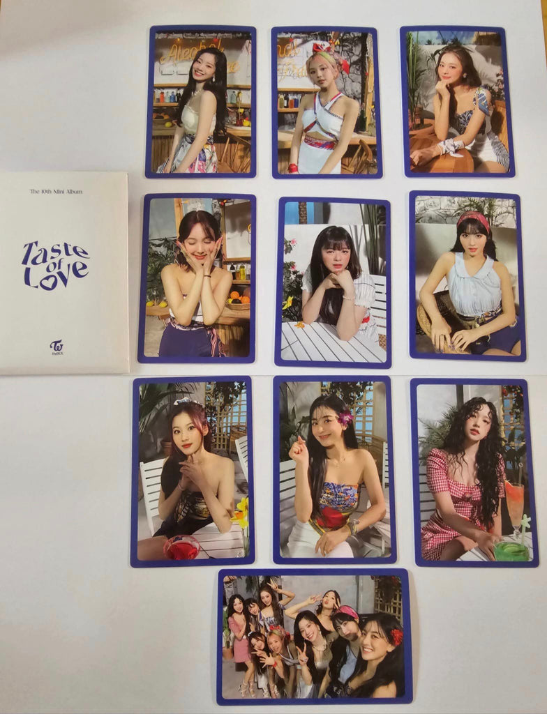 TWICE -  READY TO BE/ TASTE OF LOVE  - POB PHOTO CARD SET - Swiss K-POPup