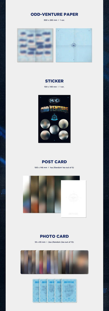 [Pre-Order] MCND - ODD VENTURE 5TH MINI ALBUM PHOTOBOOK VER. - Swiss K-POPup