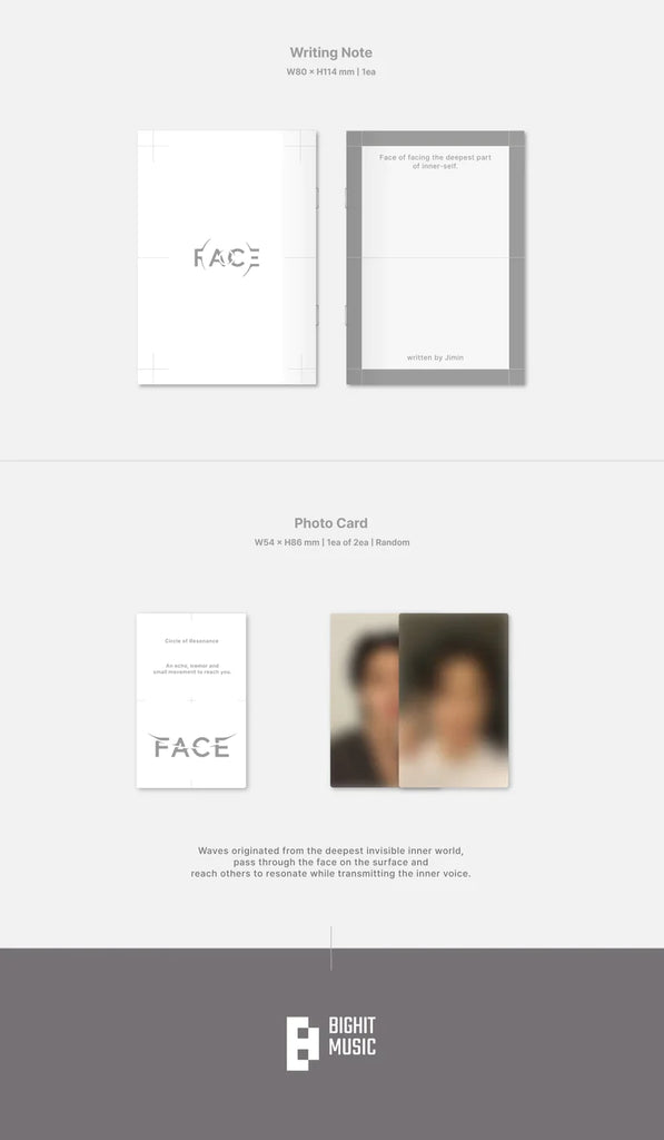 [PRE-ORDER] BTS JIMIN - FACE 1ST SOLO ALBUM (SET) - Swiss K-POPup