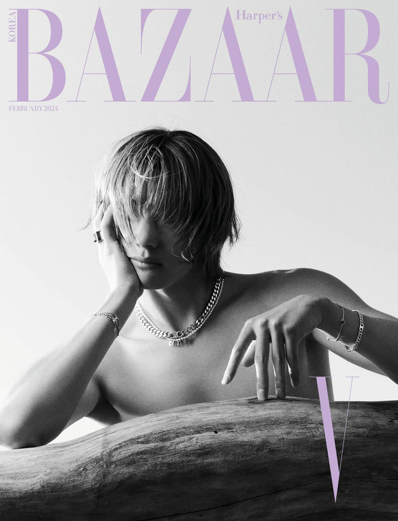 [PRE-ORDER] BTS V BAZAAR MAGAZINE 2024 FEBRUARY ISSUE - Swiss K-POPup