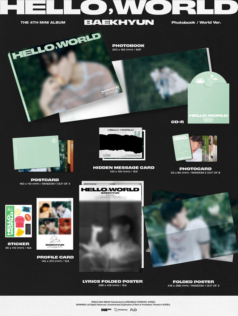 BAEKHYUN 4th Mini Album [Hello, World] - Swiss K-POPup