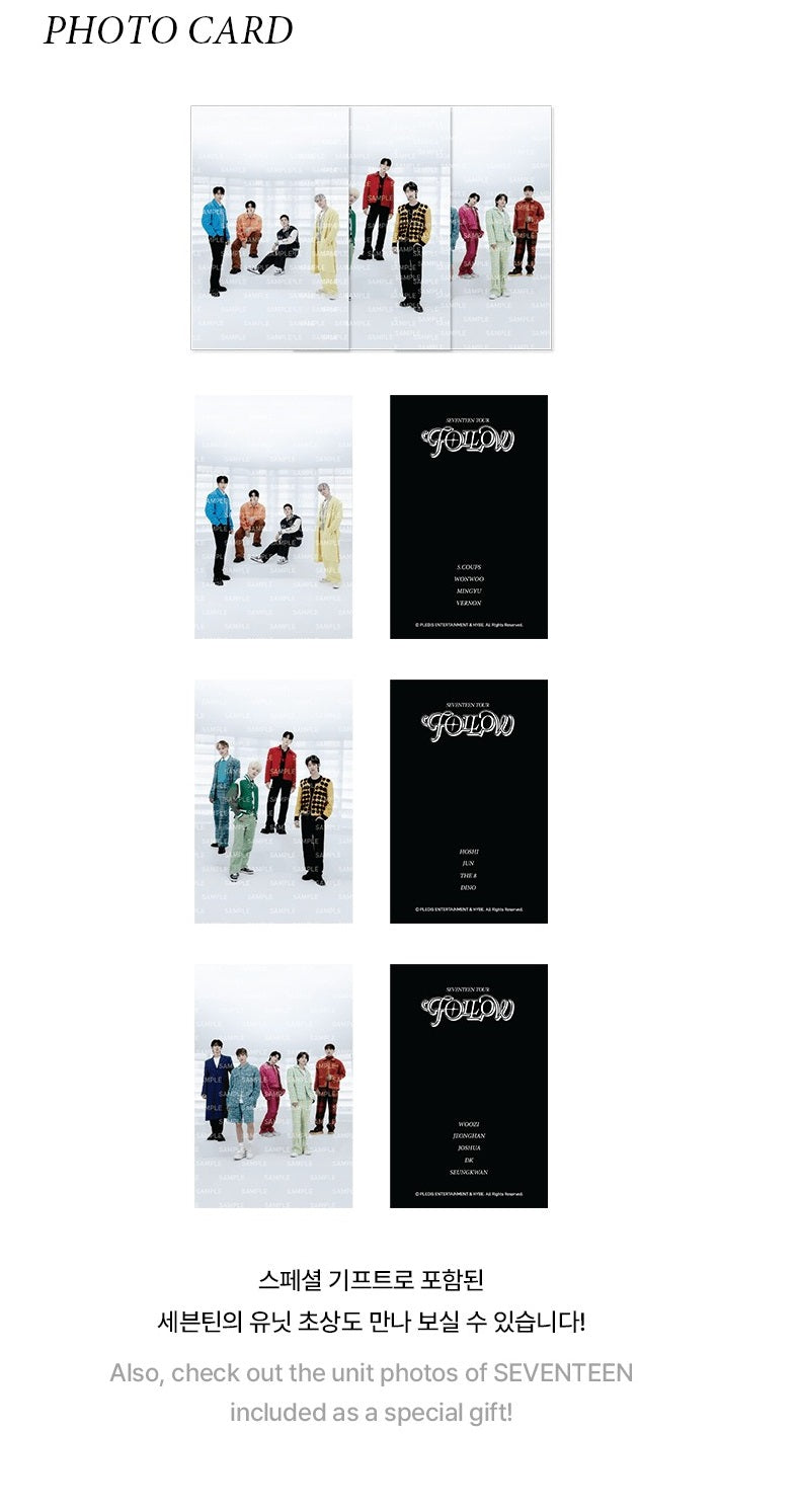 SEVENTEEN - FOLLOW TO SEOUL TOUR OFFICIAL MD - TRADING CARD BINDER