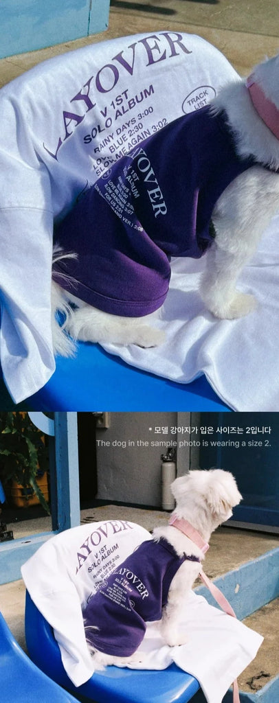 BTS V - LAYOVER 1ST SOLO ALBUM OFFICIAL MD - PET SHIRT (LAYOVER) - Swiss K-POPup