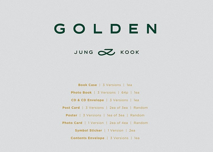 [Pre-Order] JUNGKOOK (BTS) - GOLDEN - Swiss K-POPup