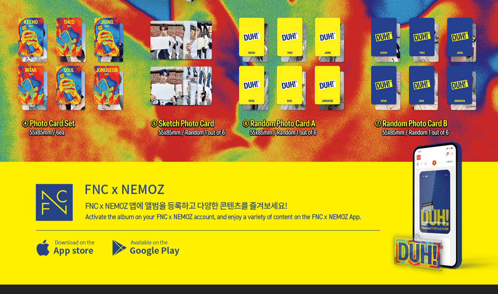 [Pre-Order] P1Harmony 8th Mini Album [DUH!] (NEMO ALBUM Ver.) - Swiss K-POPup