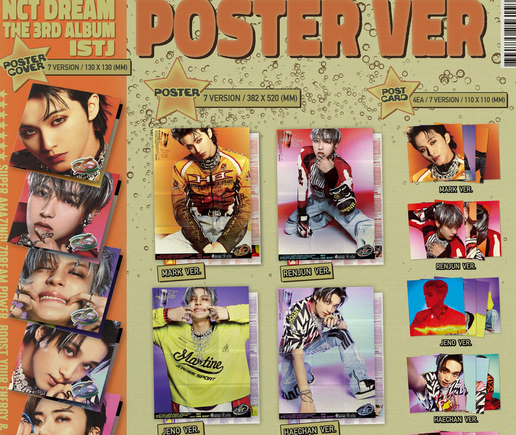 [Pre-Order] NCT DREAM - VOL.3 [ISTJ] (POSTER VER.) RANDOM VER. - Swiss K-POPup