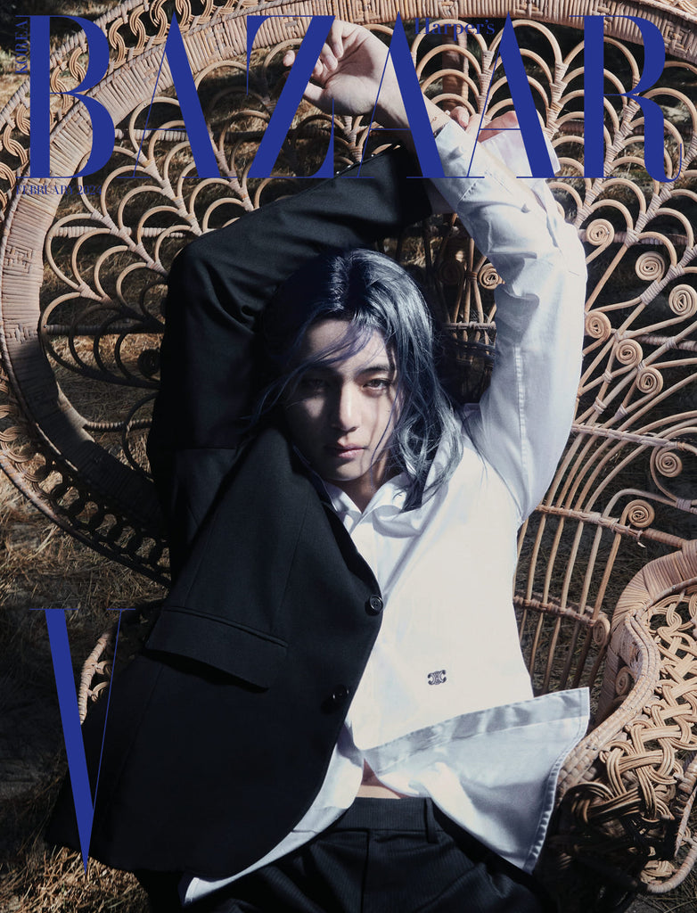 [PRE-ORDER] BTS V BAZAAR MAGAZINE 2024 FEBRUARY ISSUE - Swiss K-POPup