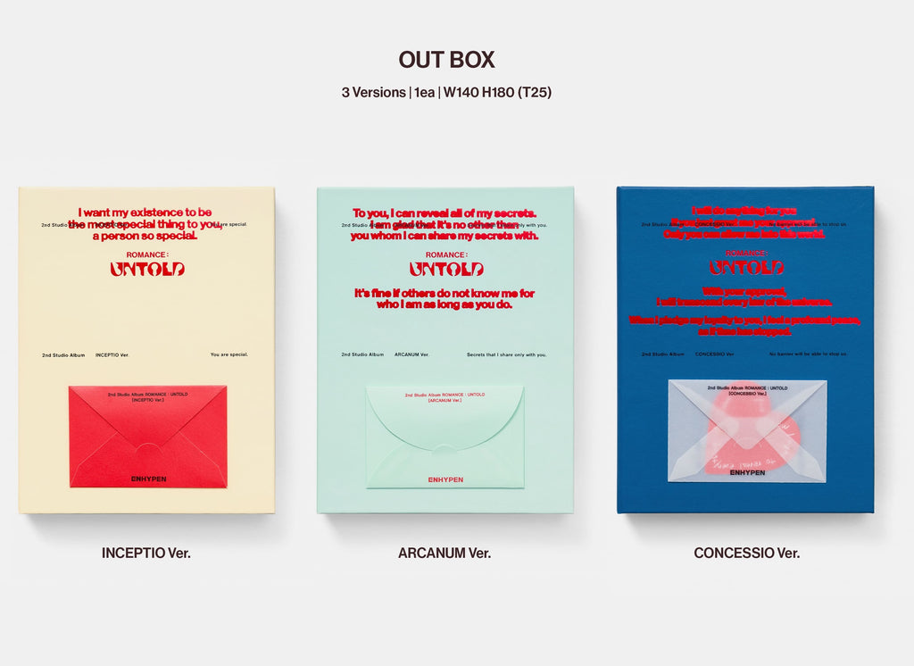 ENHYPEN 2nd Album [ROMANCE : UNTOLD] + EXTRA PHOTO CARD - Swiss K-POPup