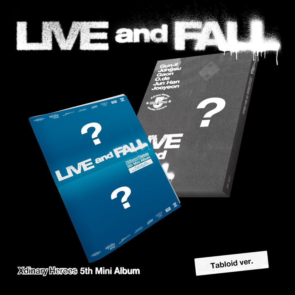 Xdinary Heroes 5th Mini Album [LIVE and FALL] (Tabloid Ver.) - Swiss K-POPup
