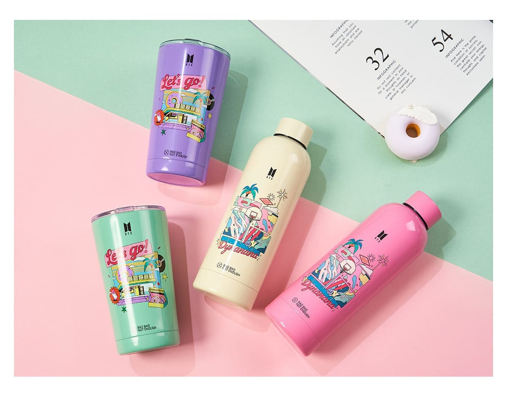 BTS OFFICIAL [BBNE BTS DYNAMITE] - WATER BOTTLE & TUMBLER - Swiss K-POPup