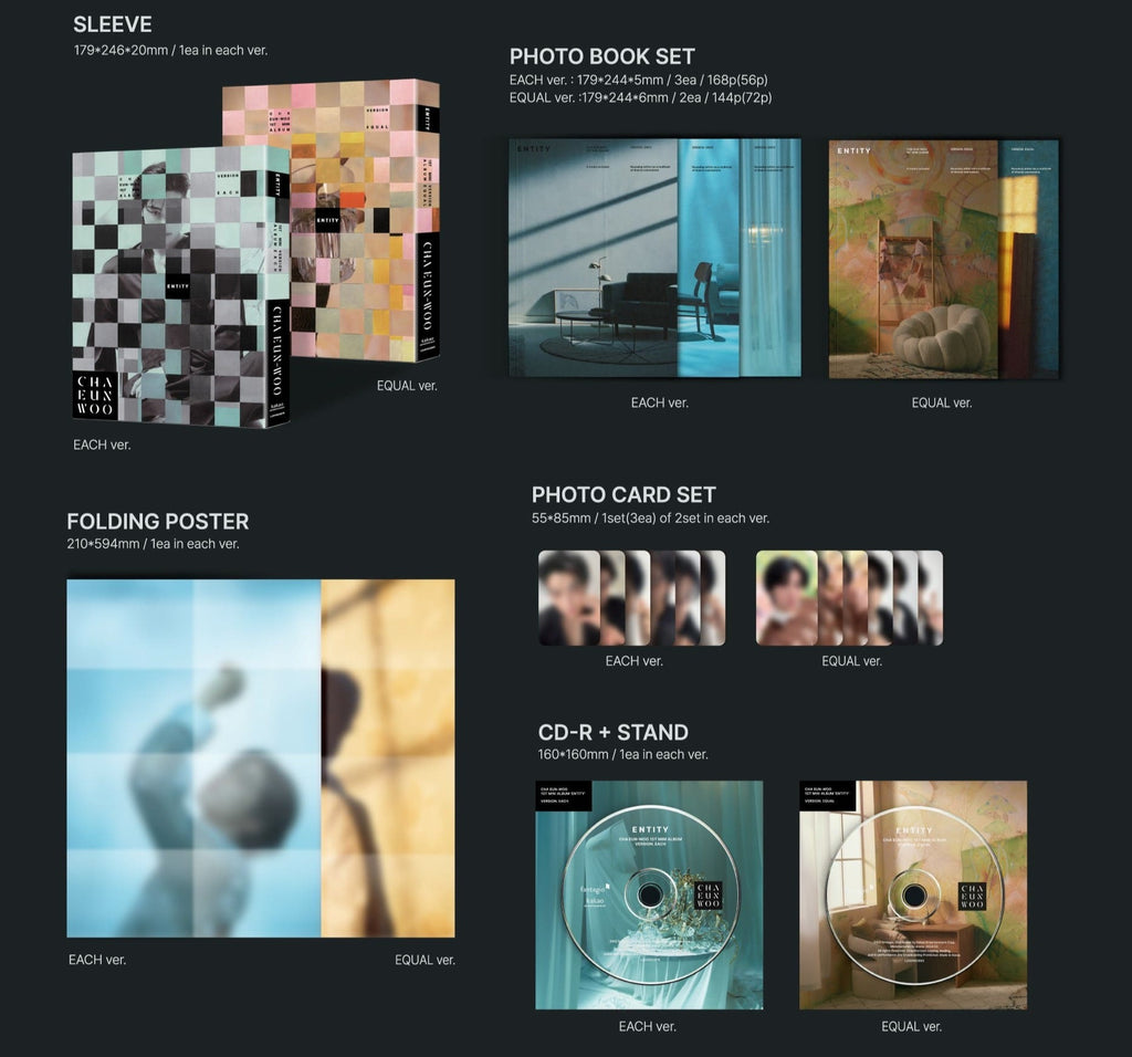 [PRE-ORDER] CHA EUN WOO - [ENTITY] (1ST MINI ALBUM) - Swiss K-POPup