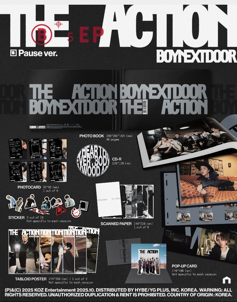 BOYNEXTDOOR 5th Mini Album [The Action] - Swiss K-POPup